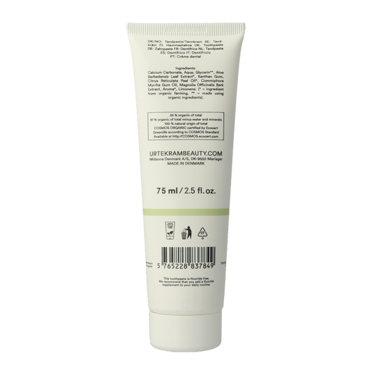 Urtekram Tandpasta aloe vera 75 Milliliter