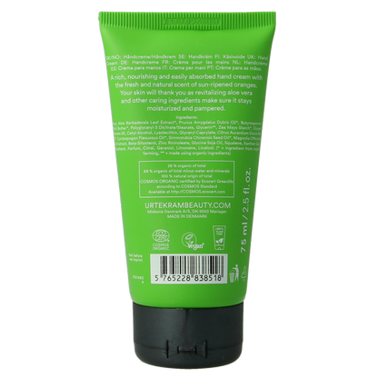 Urtekram Handcreme aloe vera 75.00 Milliliter