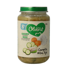 Olvarit Courgette witvis rijst 8M13 200.00 Gram