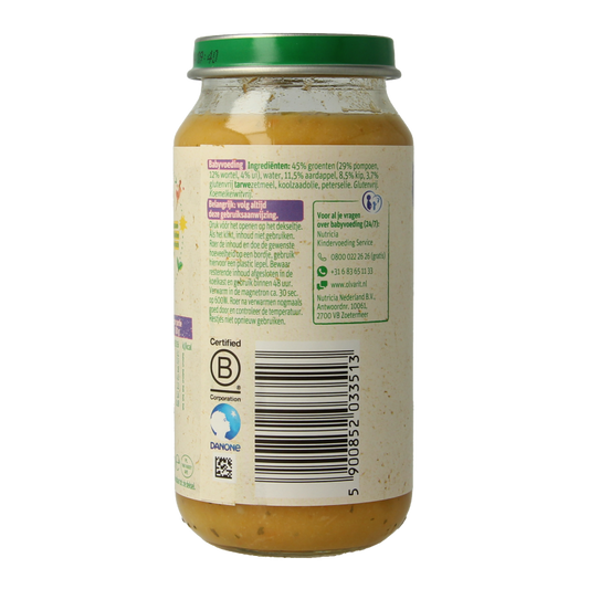 Olvarit Pompoen kip aardappel 15M12 250 Gram