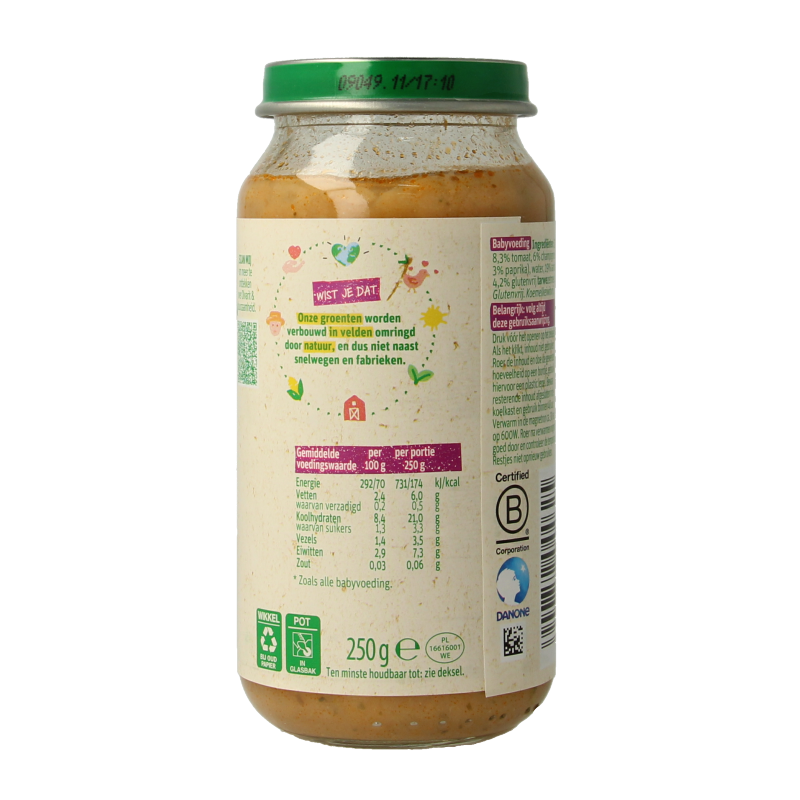 Olvarit Stamppot wortel kalkoen 18M04 250 Gram