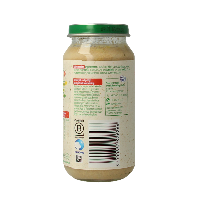 Olvarit Bloemkool aardappel ei 12M04 250 Gram