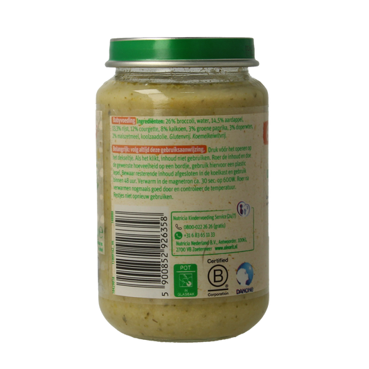 Olvarit Broccoli kalkoen rijst 6M00 200 Gram