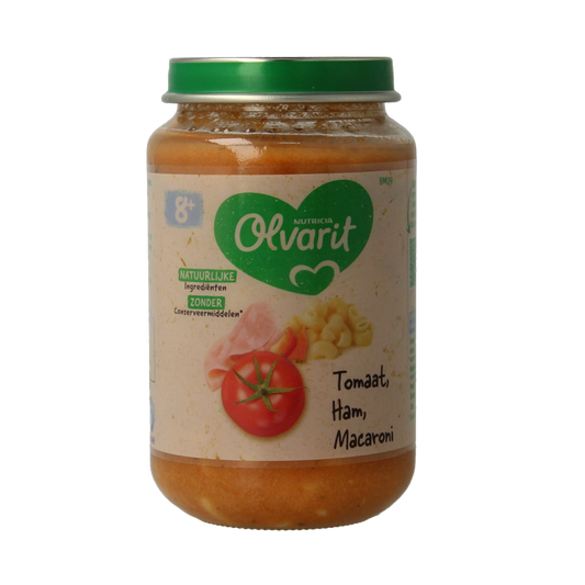 Olvarit Tomaat ham macaroni 8M09 200 Gram
