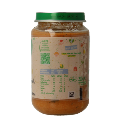 Olvarit Tomaat ham macaroni 8M09 200.00 Gram