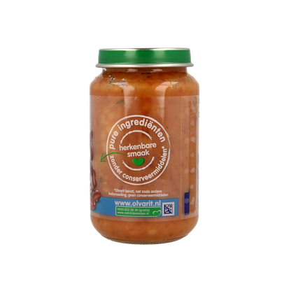 Olvarit Bruine bonen appel rundvlees aardappel 8M00 200 Gram
