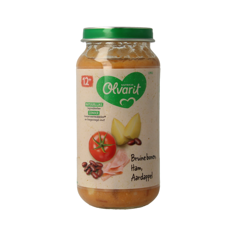 Olvarit Bruine bonen ham aardappel 12M02 250 Gram