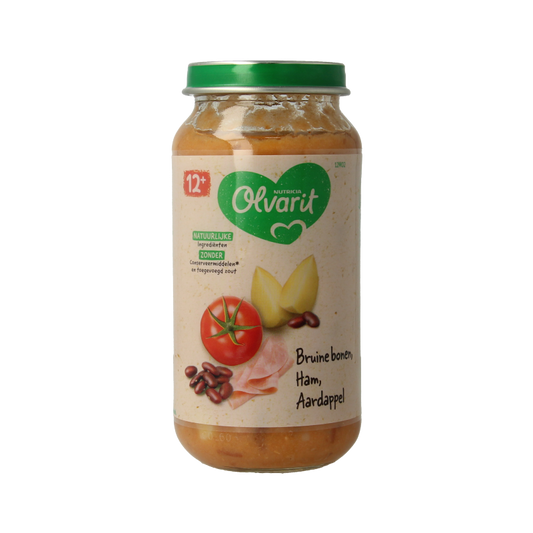 Olvarit Bruine bonen ham aardappel 12M02 250 Gram