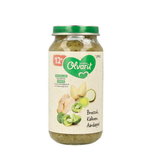 Olvarit Broccoli kalkoen aardappel 12M00 250 Gram