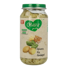 Olvarit Spinazie kip aardappel 12M07 250.00 Gram