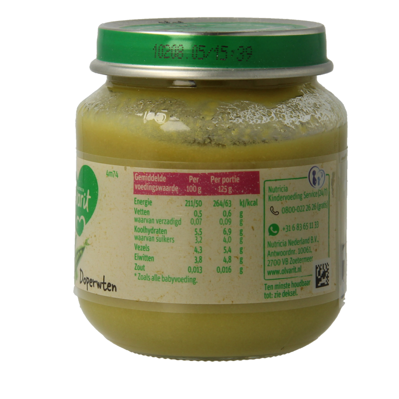 Olvarit Doperwten 4M74 125 Gram