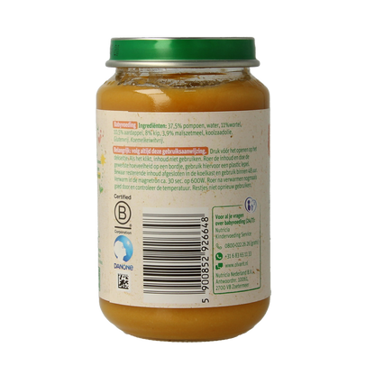 Olvarit Pompoen kip aardappel 6M09 200.00 Gram