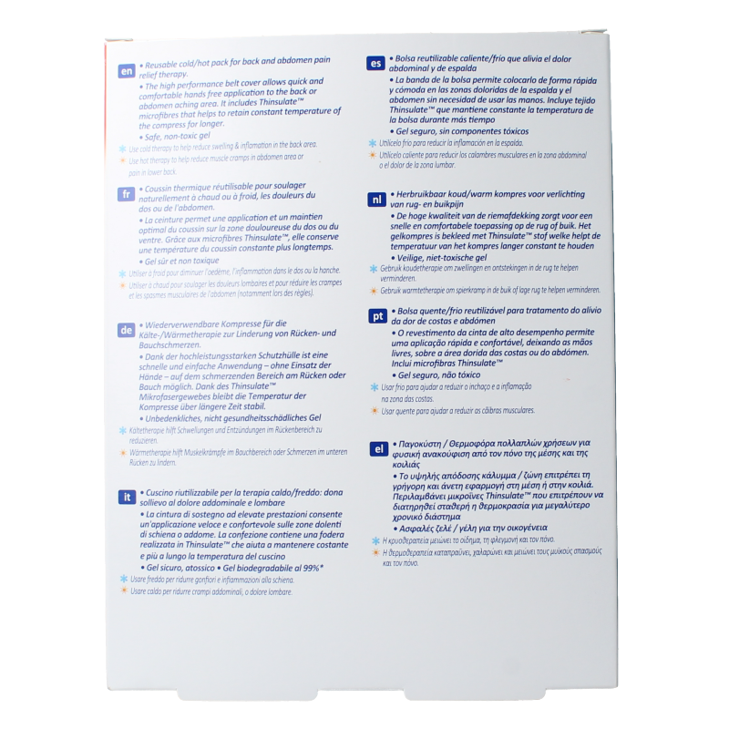 Nexcare Cold hot belt rug buik S/M 1 Stuks