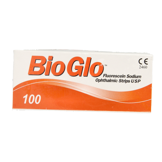 Bausch & Lomb Bio glo fluorescine strips 100 Stuks