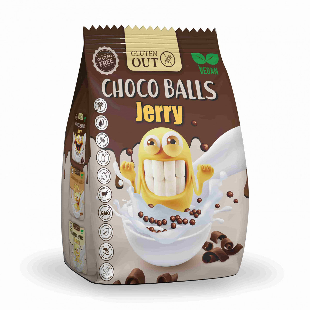 Gluten Out Jerry choco balls glutenvrij 375 Gram