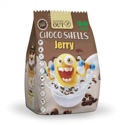 Gluten Out Jerry choco shells glutenvrij 375 Gram