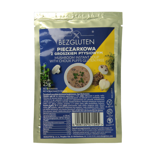 Bezgluten Champignonsoep glutenvrij  25.00 Gram