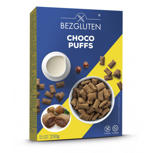 Bezgluten Choco puffs glutenvrij 250 Gram