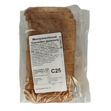 Bezgluten Meergranen brood gesneden glutenvrij 300 Gram