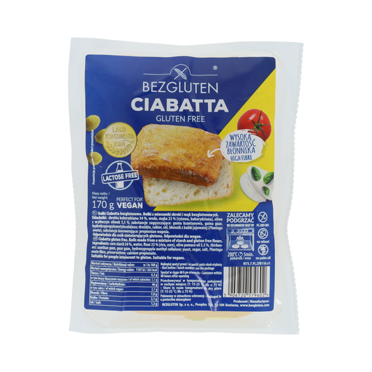 Bezgluten Ciabatta glutenvrij 170.00 Gram
