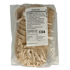 Bezgluten Zonnebloempittenbrood gesneden glutenvrij 300 Gram