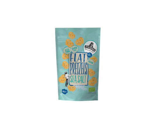 John Altman John Altman Biologische Flat Pretzels Sea Salt 80g 80.00 Gram