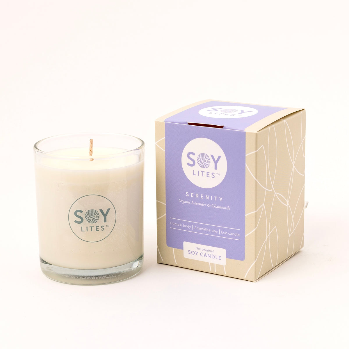 Soylites Soja geurkaars serenity 220.00 Milliliter