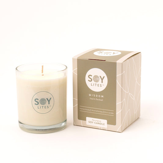 Soylites Soja geurkaars wisdom 220 Milliliter