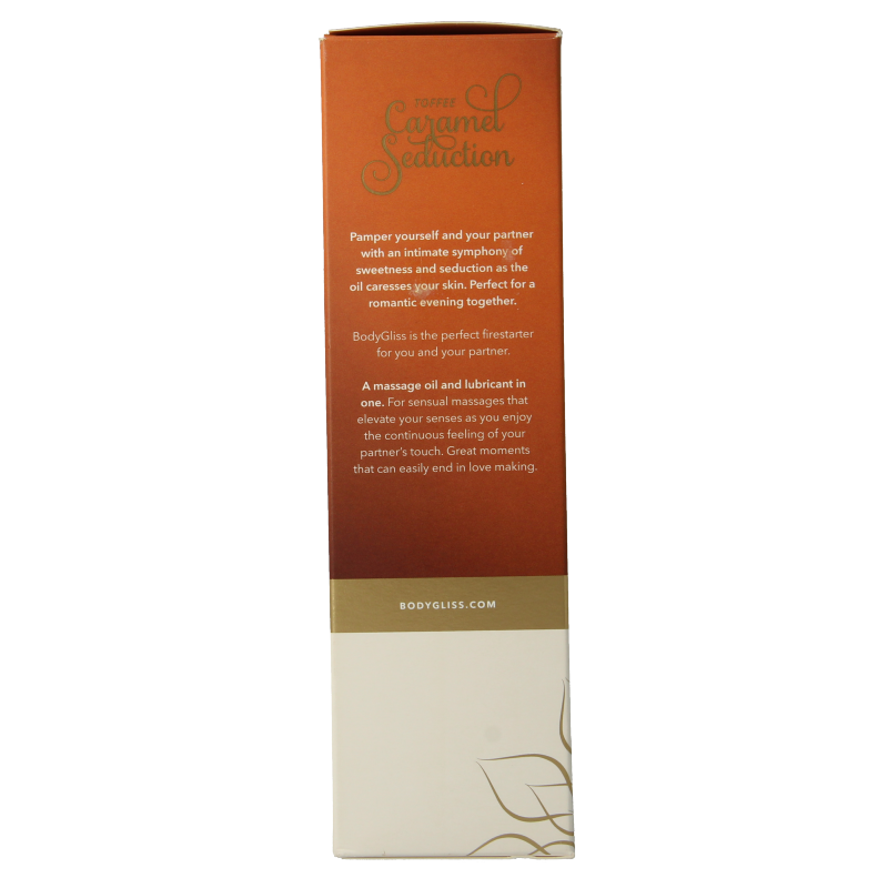 Bodygliss Massage- en glijmiddel in 1 toffee karamel 150 Milliliter