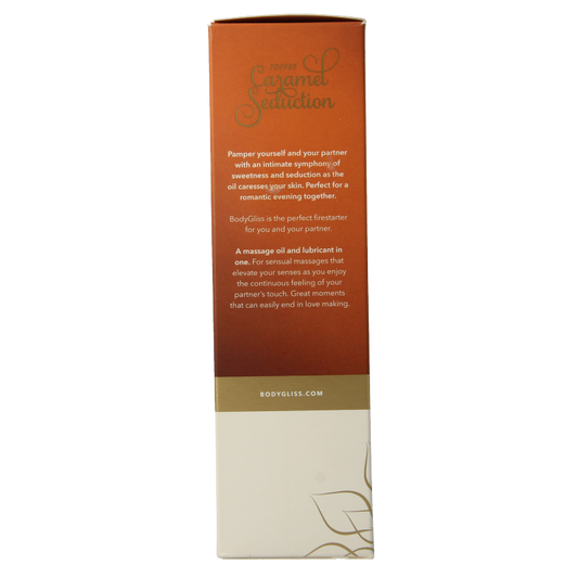 Bodygliss Massage- en glijmiddel in 1 toffee karamel 150 Milliliter