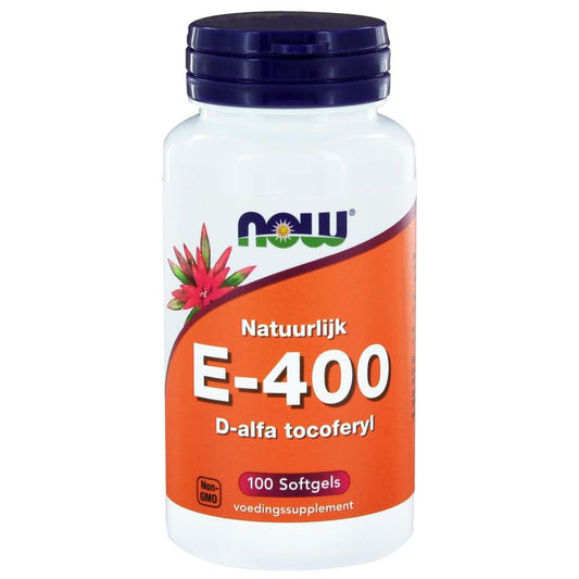 NOW Vitamine E-400 d-alfa tocoferyl 100.00 Softgels