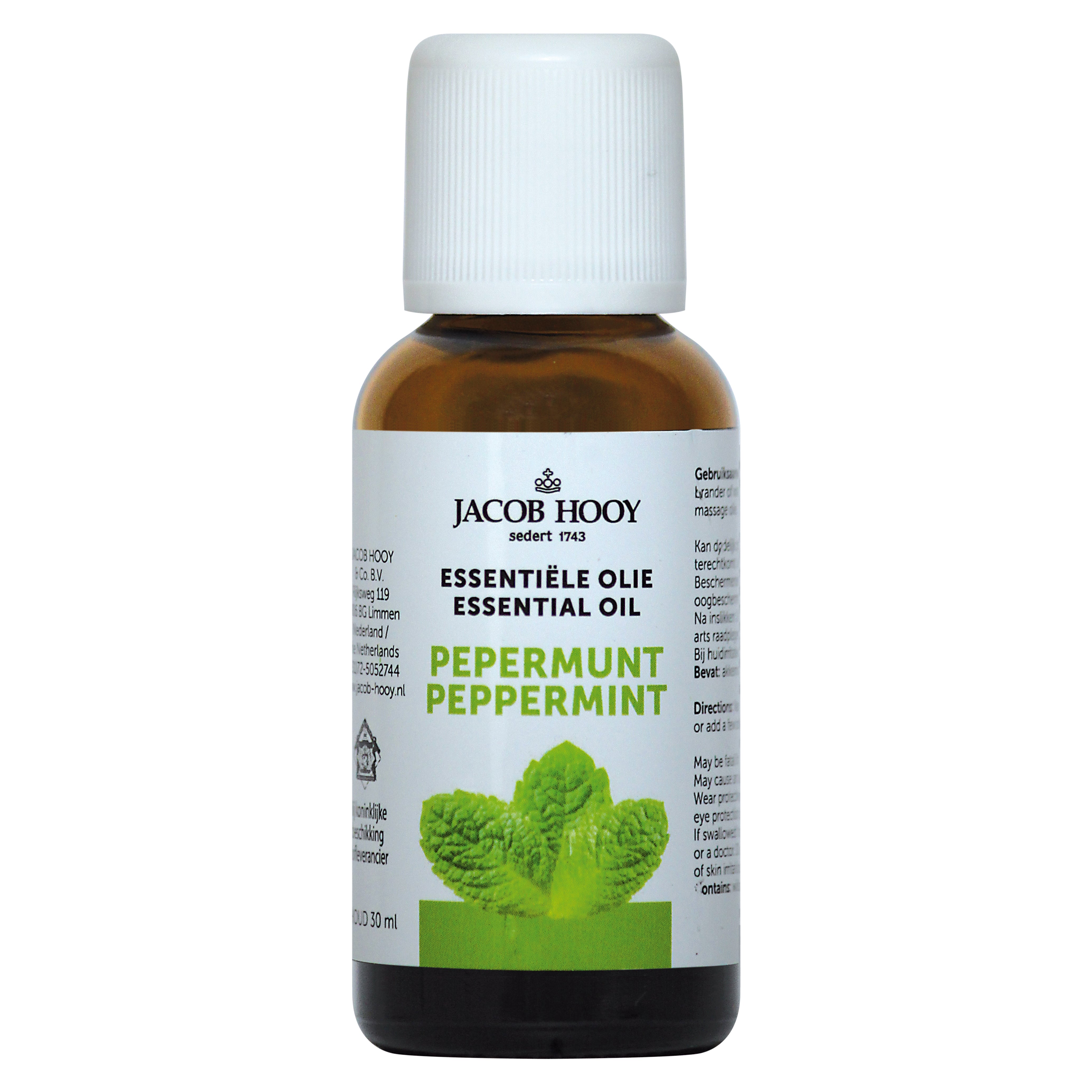 Jacob Hooy Pepermunt olie 30.00 Milliliter – AtHomePharma