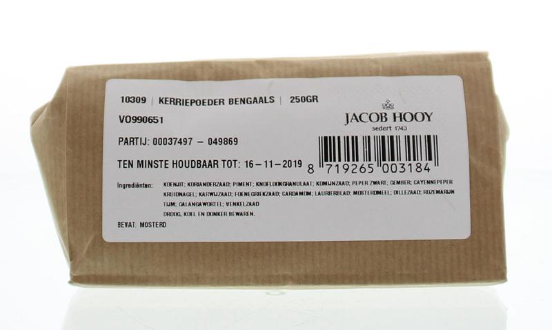Jacob Hooy Kerriepoeder Bengaals 250 Gram
