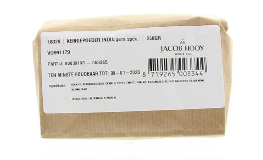 Jacob Hooy Kerriepoeder India 250.00 Gram