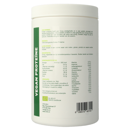 Vitiv Erwten proteine 80% vegan bio 350.00 Gram