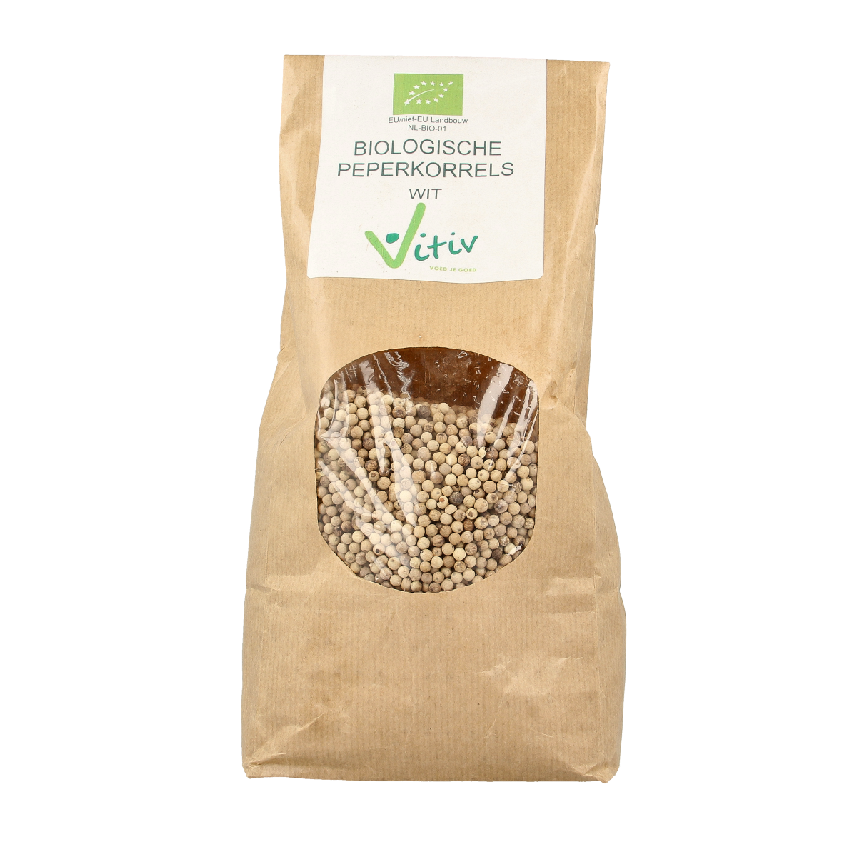 Vitiv Peperkorrels wit bio 1.00 Kilogram