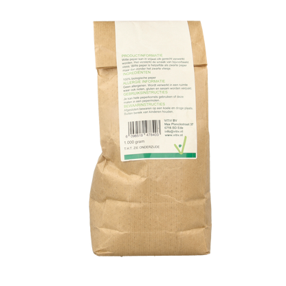 Vitiv Peperkorrels wit bio 1.00 Kilogram