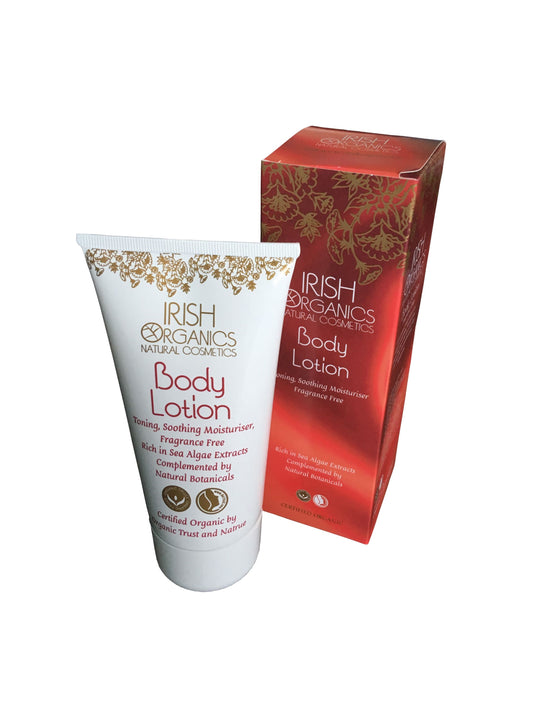 Irish Organics Bodylotion zeewier parfumvrij bio 150 Milliliter