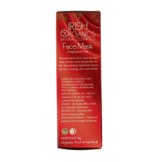 Irish Organics Gezichtsmasker zeewier parfumvrij bio 75.00 Milliliter