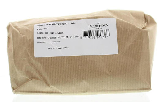 Jacob Hooy Hennapoeder rood 1 Kilogram