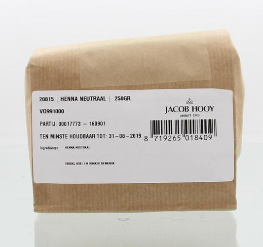 Jacob Hooy Hennapoeder neutraal 250 Gram