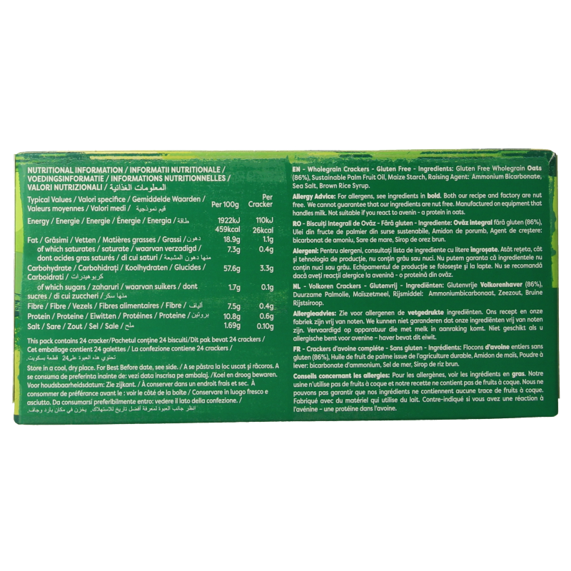 Nairns Volkoren havercrackers 137 Gram