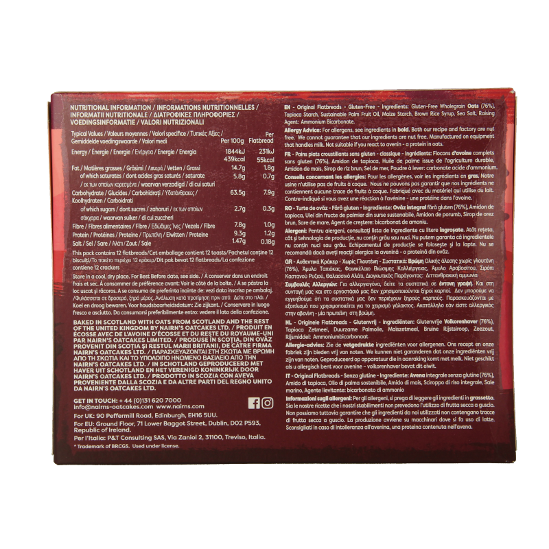 Nairns Flatbread original 150 Gram