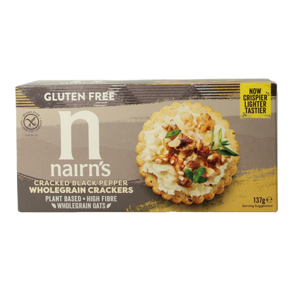 Nairns Cracker volkoren pepper 137.00 Gram