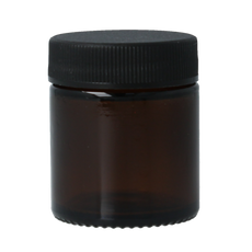 Helios Holland Zalfpot/cremepot incl deksel amber bruin glas 30ml 5 Stuks