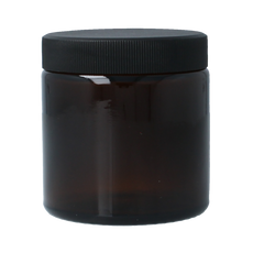 Helios Holland Zalfpot/cremepot incl deksel amb bruin glas 120ml 5 Stuks