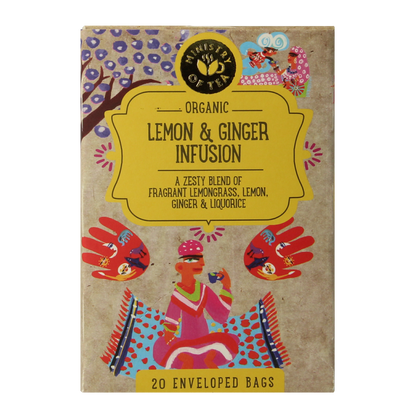 Ministry Of Tea Lemon & ginger bio 20.00 Zakjes