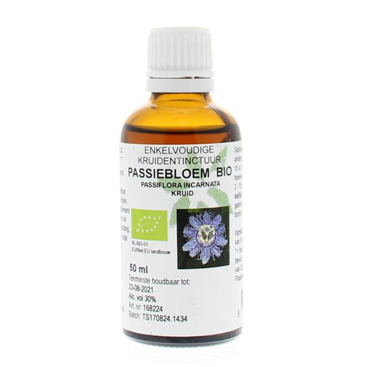 Cruydhof Passiflora incarnata herb/passiebloem tinctuur bio 50 Milliliter