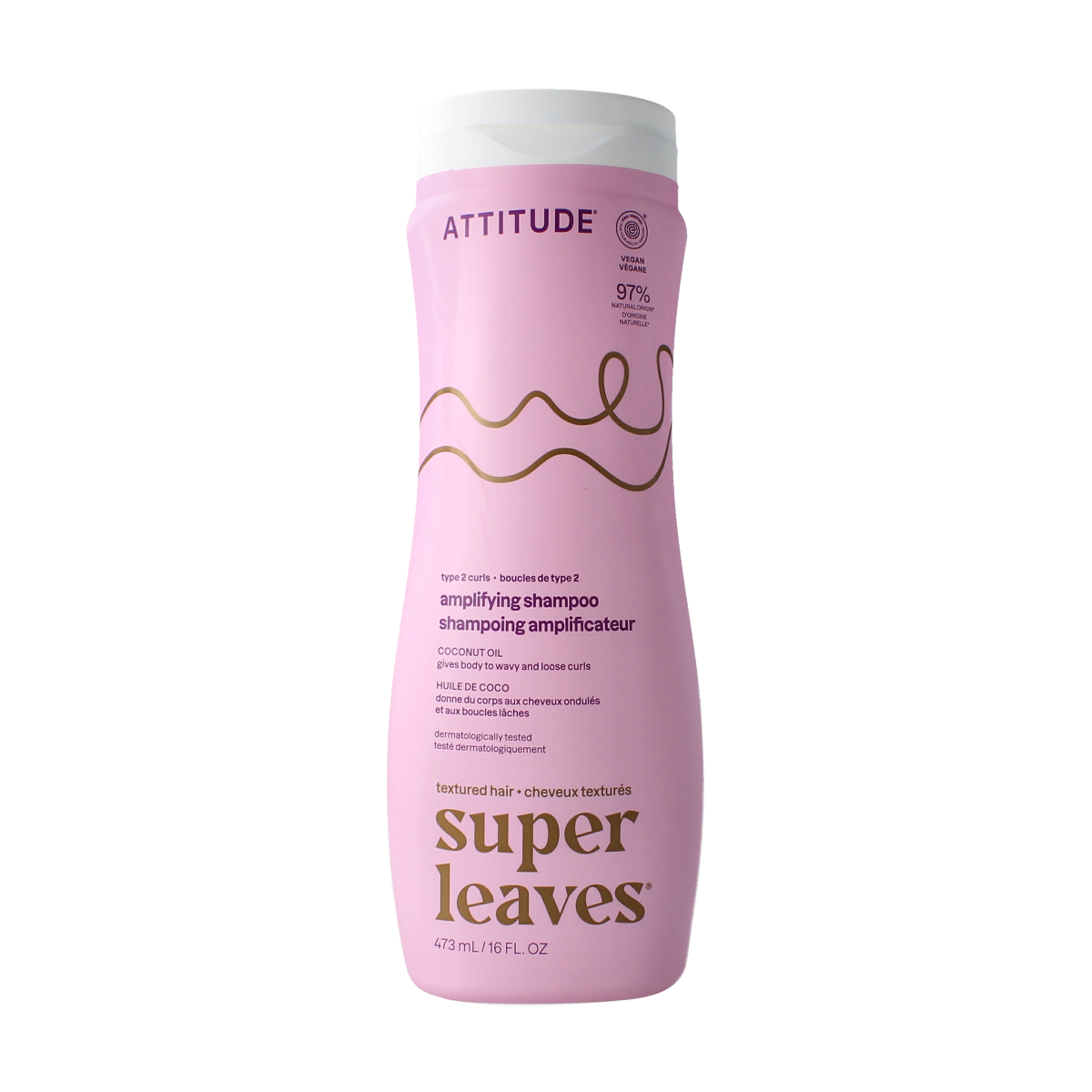 Attitude Shampoo coconut oil curl amplifying type 2 473.00 Milliliter