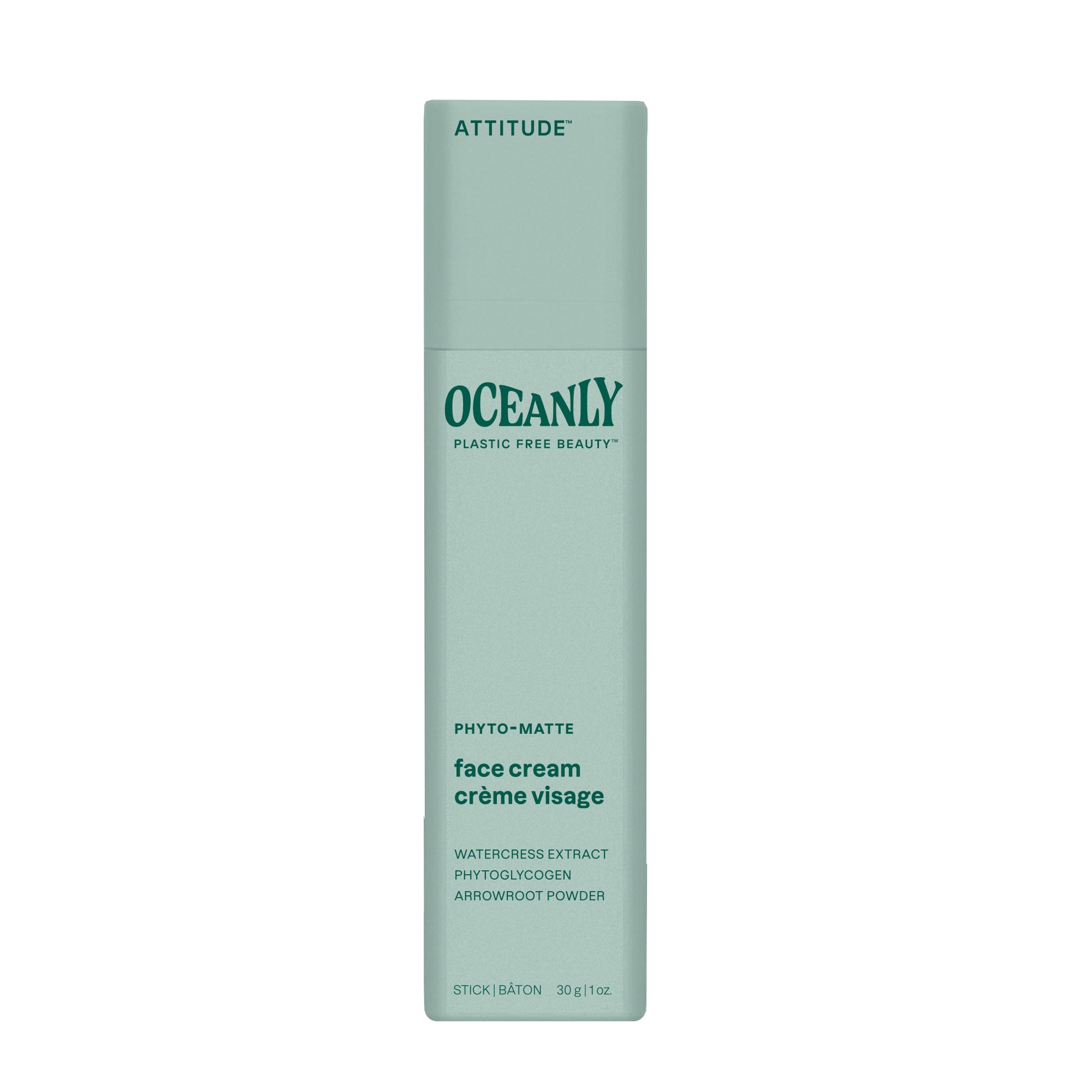 Attitude Oceanly phyto matte gezichtscreme stick 30 Gram